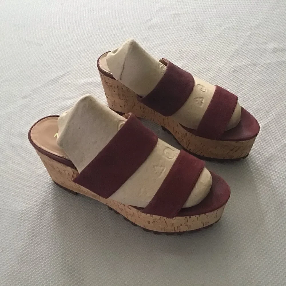 High fashion wedge heels by Nine West sz 9Med